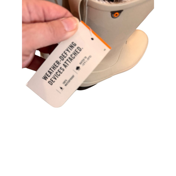 Women's Bogs Beige Black Winter Rain Boots US 11 - Picture 8 of 10